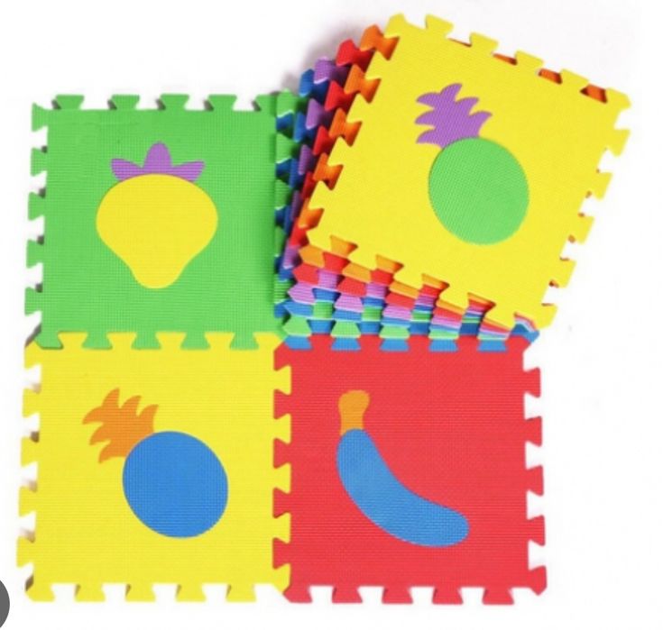 Постелка пъзел за игра 30х30см  10 парчета в пакет