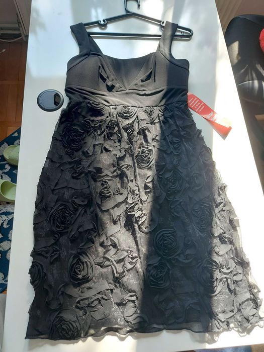 Rochie ocazie banchet marimea S noua eticheta trandafiri 3D