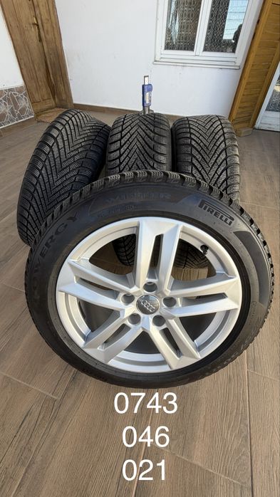 Jante Audi R17 Pirelli 2024 Roti iarnă Audi 225 50 R17 Dot 2024 Anvelope Pirelii 225 50 R17 Cauciucuri Pirelli 225 50 R17 Gume Pirelii 225 50 R17