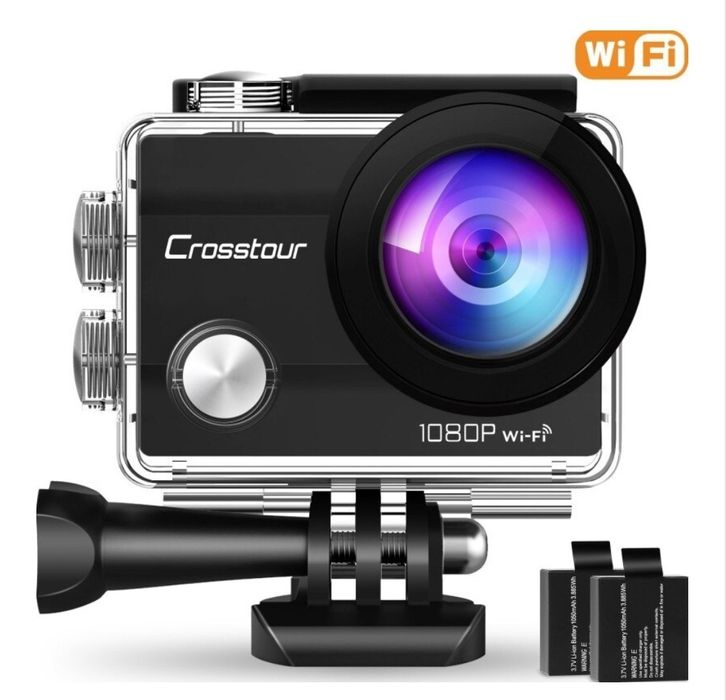 Спортна камера Crosstour CT7000, WiFi 1080P, Full HD 12MP водоустойчив