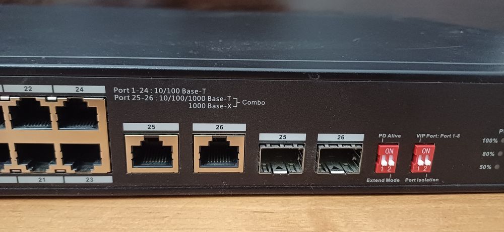 SWITCH PoE коммутатор 24