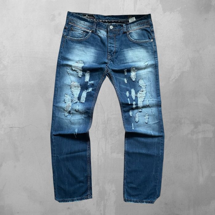 Мъжки скъсани дънки distressed ripped jeans
