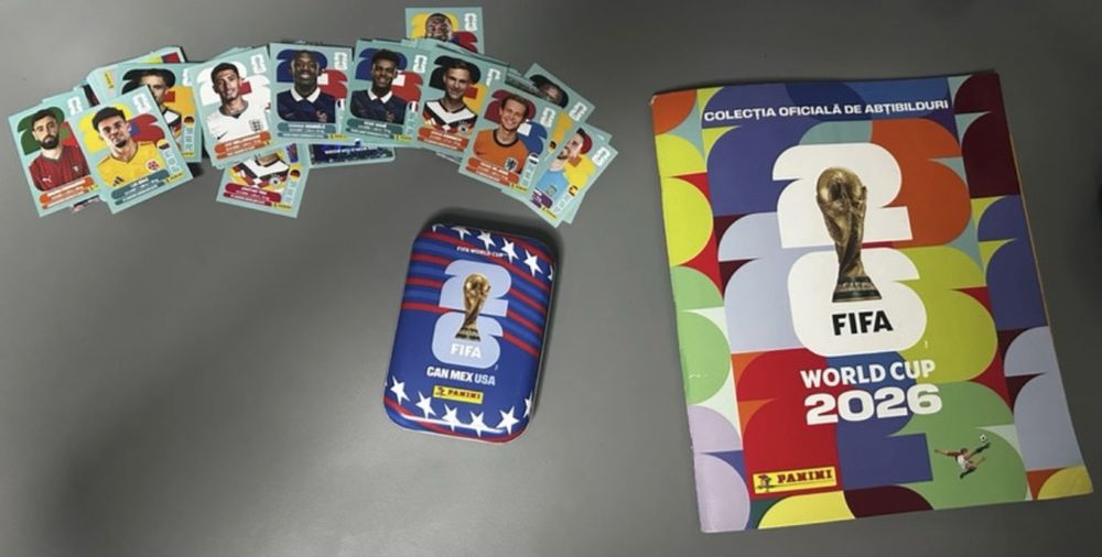 Panini World Cup 2026 Album 70% completat(685/980) + 205 Dubluri + Pocket Tin