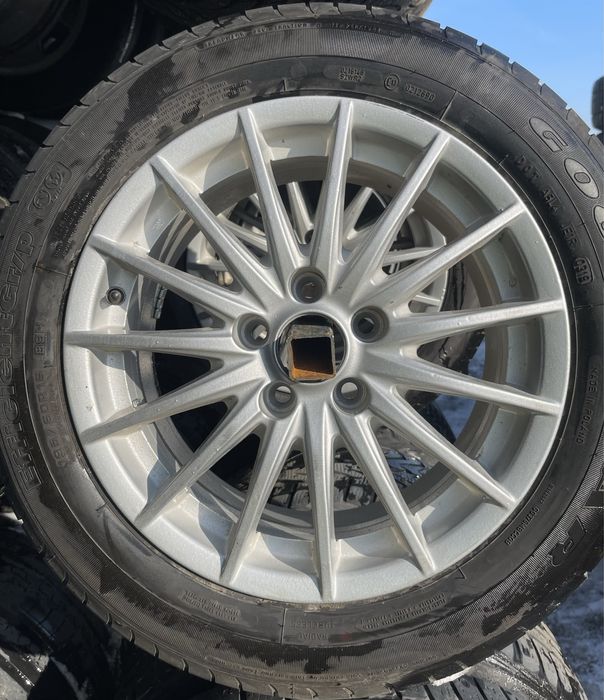 Set jante aliaj R16 Alfa Romeo Fiat 5x98 cu anvelope de vara