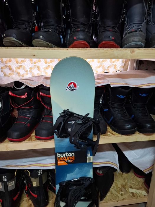 Placa snowboard Burton 110 cm copii cu legaturi noi buy-back
