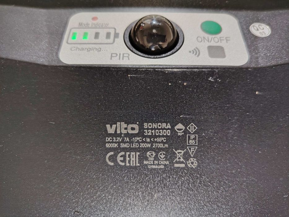Соларна лед улична лампа -Sonora vito 200w+подарък още една