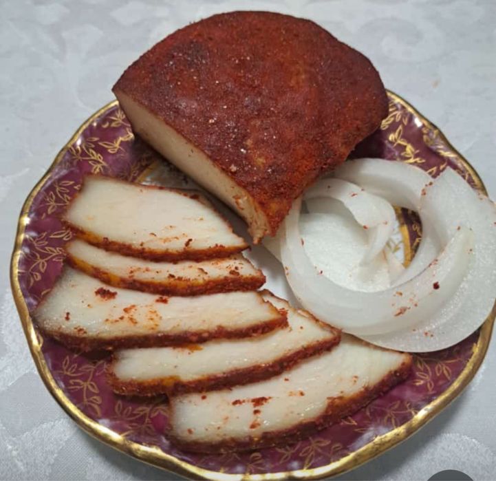 Курдюк горячего копчения.
