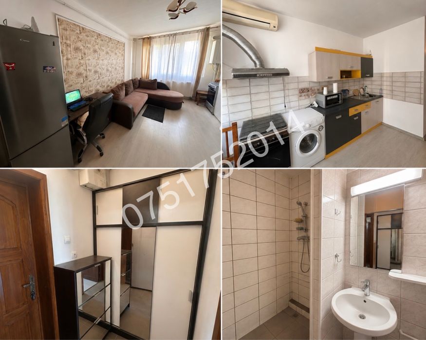 Proprietar inchiriez garsoniera zona Kaufland/Piata Nicolina 300€/luna