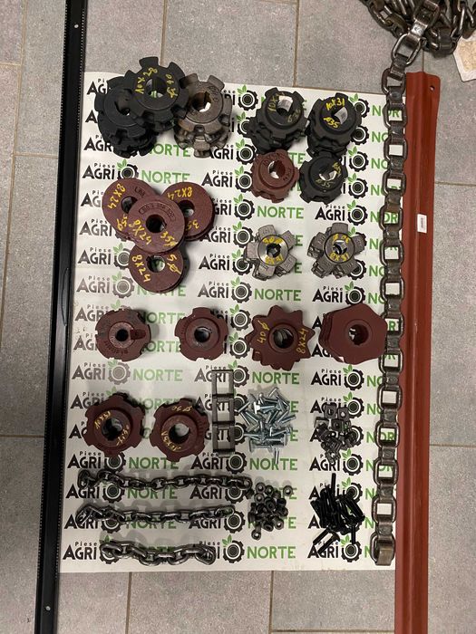 Piese Mig gunoi, pinioane, lanturi, suruburi, racleti.