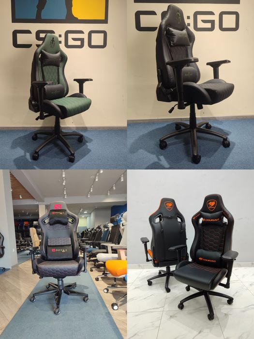 Геймерское кресло Cougar, Dota2, Gladiator 4D спортивный игровые кресл