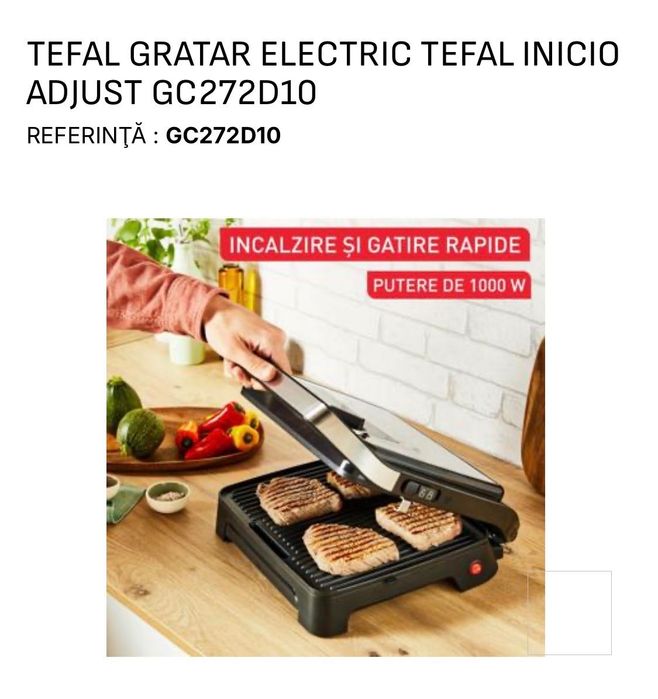 Tefal Gratar 2 in 1 pentru carne si panini