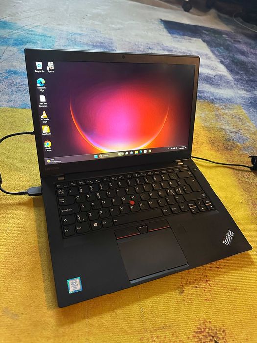 laptop Lenovo Thinkpad T470s, i7 gen 6, ram 12 gb, ssd 120