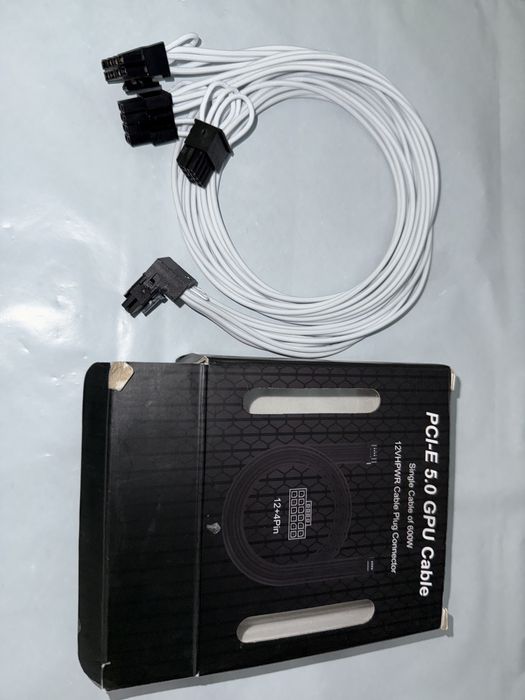 Cablu GPU PSU extensie PCIE 5.0 600W 12VHPWR 12+4pin la 8pin*3 700mm