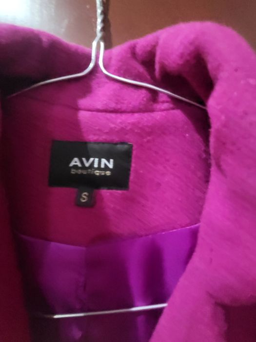 Палто AVIN вълна- фуксия