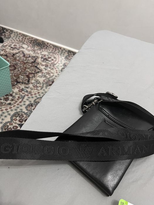 Кожаная сумка барсетка