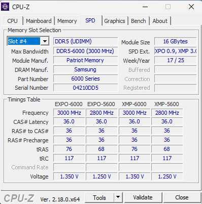 Kit patriot viper venom 2x16gb ddr5 6000 cl36