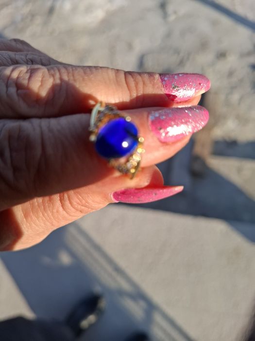 Inel reglabil Alexandrit Hong Kong piatra care își schimba culoarea