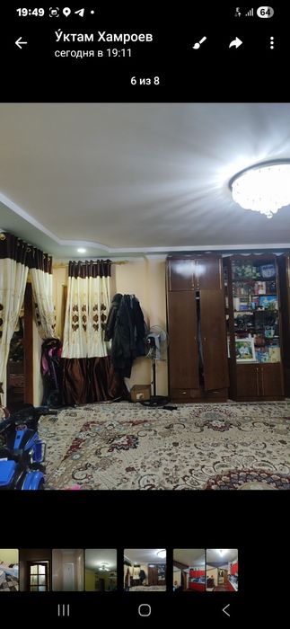 Тезда 3 хонали 4хонали килинган падвали бор 1етаж уй сотилади