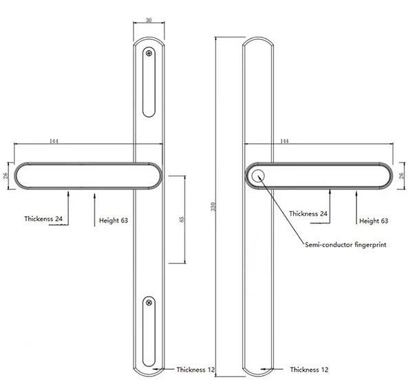 Смарт брава с 5 метода на отключване, Tuya App / SB003 /
