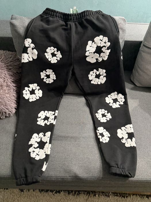 pantaloni lungi denim tears