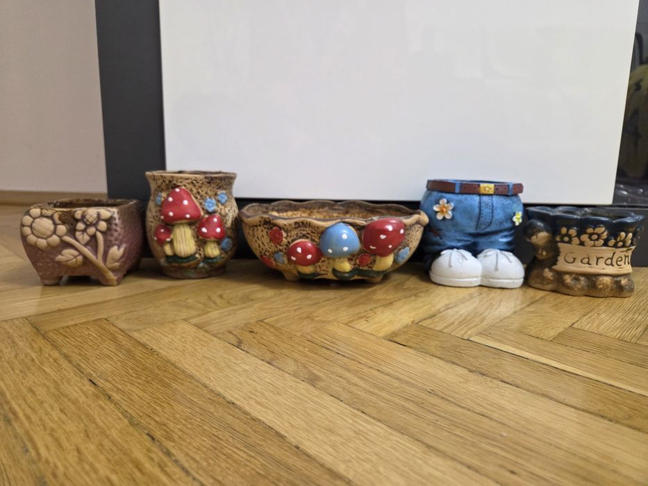 5 ghivece pentru plante mici