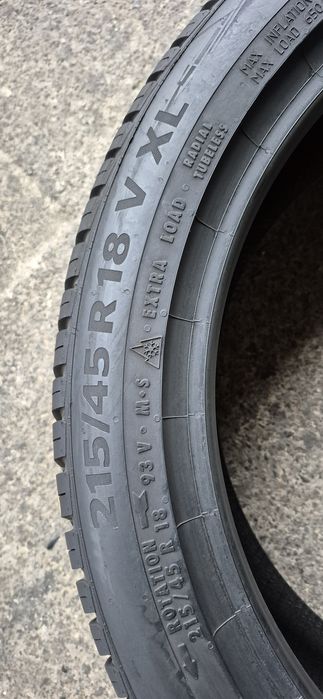 2 anvelope All season ca noi Continental 215/45/18,dot 2021.Pret/buc.
