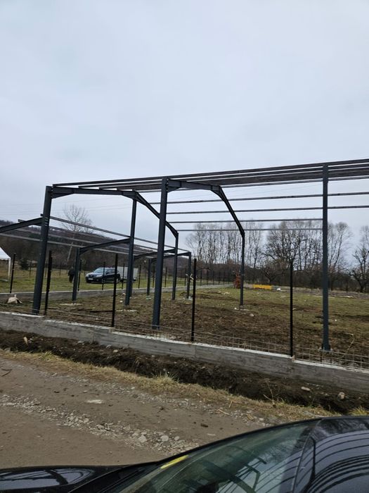 Vand structuri metalice hale metalice schimb cu auto