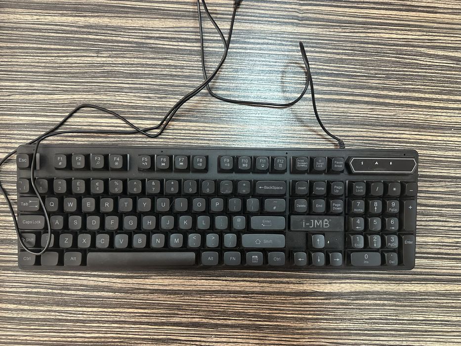 Геймърски и многоцветен комплект за игри, i-JMB, LED клавиатура, ергономична мишка GC-171 HD 360º звукови слушалки