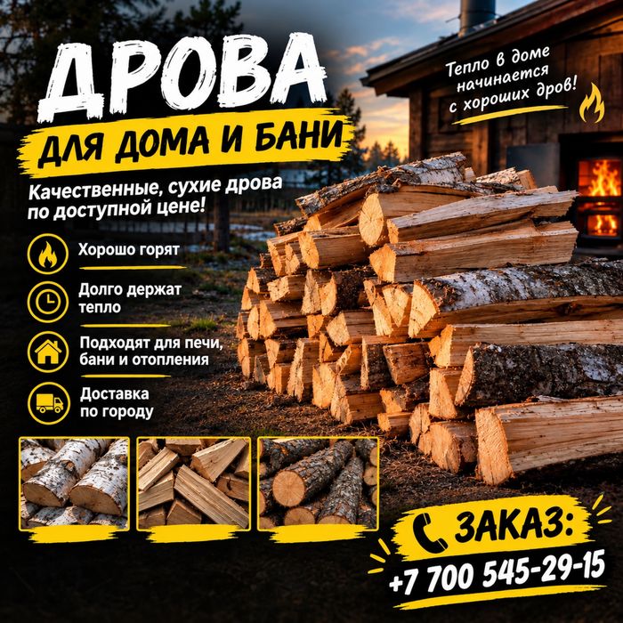 Дрова для дома и бани