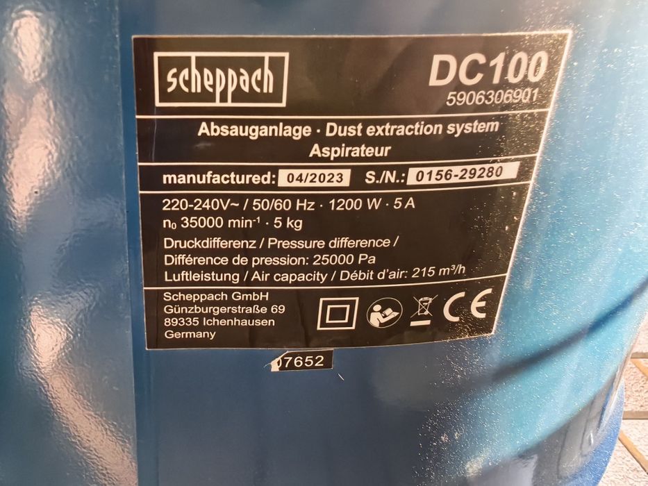 Прахоуловител Scheppach DC100 /