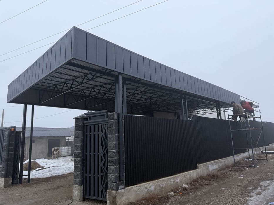 Ворота_навес_талгар