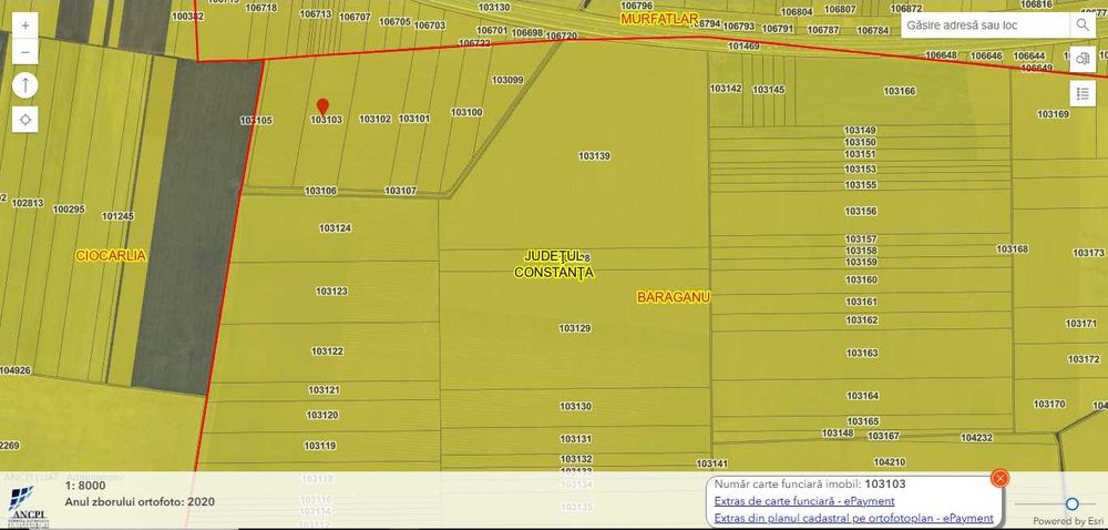 Teren arabil in Baraganu, jud.Constanta