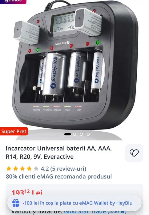 Încărcător baterii Tronic nou