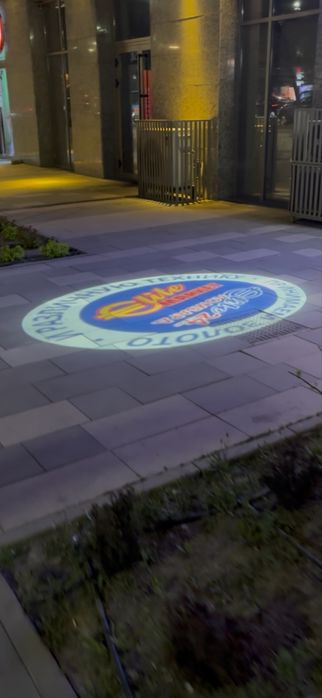 Гобо проектор световая вывеска реклама