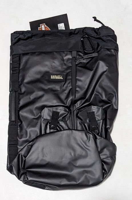 Harley Davidson Hybrid Leather duffel bag/backpack раница от Сащ