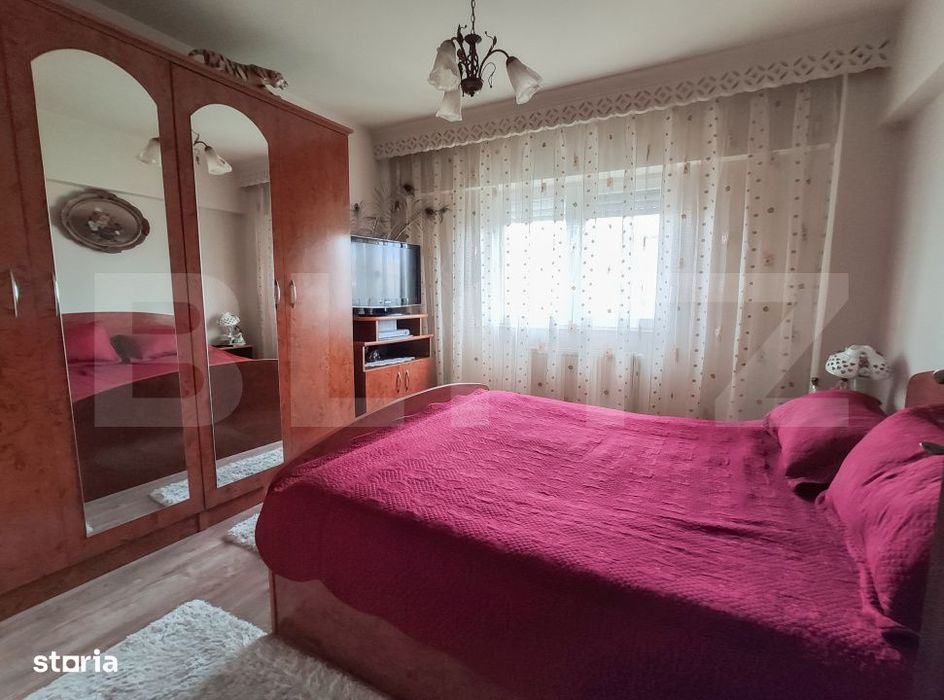Apartament cu 2 camere decomandate, 52 mp, AC, boxa, renovat, zona Mic
