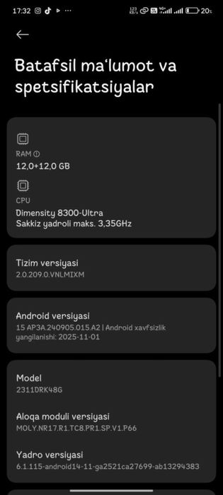 Poco x6 pro 5G 12/512