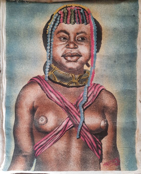 Картини африкански и българска