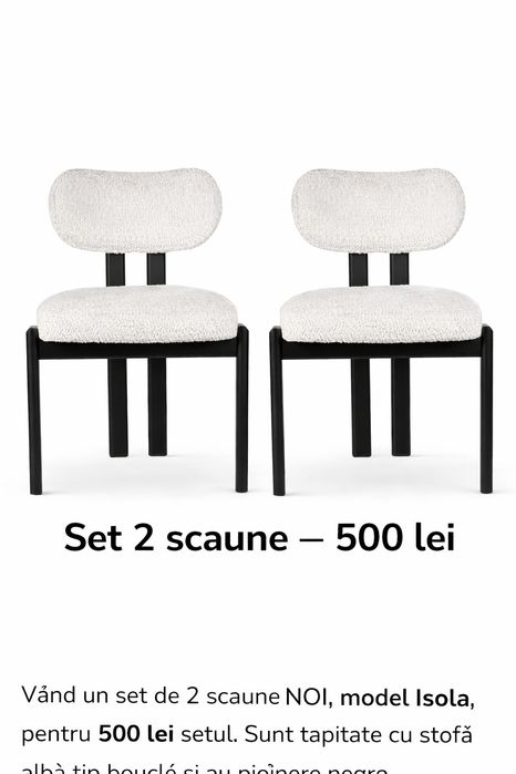 Set două scaune dining