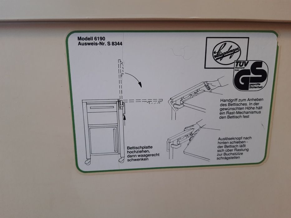 Masă îngrijit bolnavi la pat