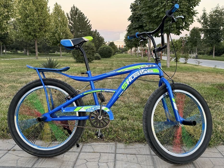 Продается велосипед BMX 24 с широкими колесами и усиленными дисками