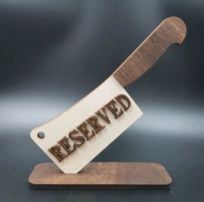 Резерв | Reserved настольная табличка, бронь табличка