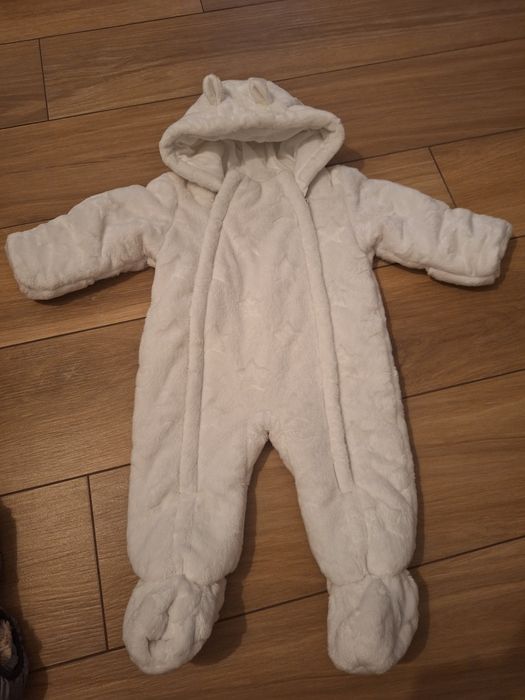 Combinezon de iarna alb