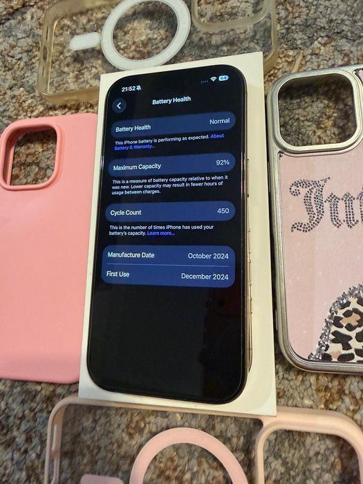 iPhone 16 Pro Desert Titanium 128GB 92% Baterie