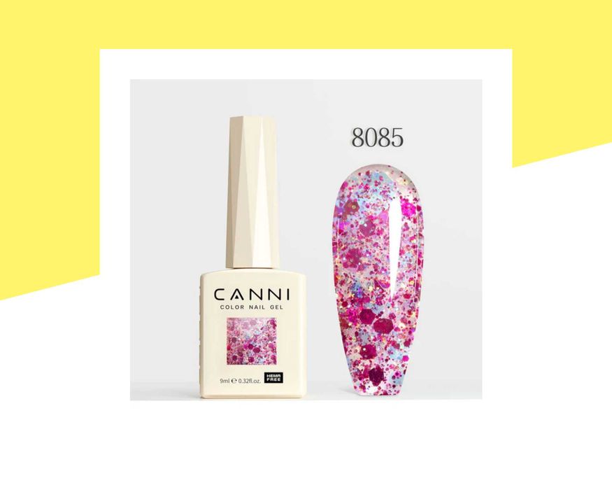 Професионален хипоалергенен гел лак серия „Glitz Flash“ CANNI – 9 мл.