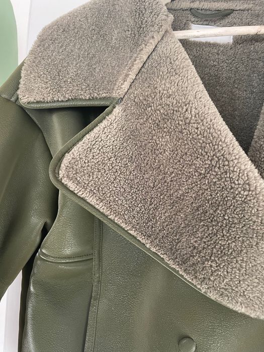 Зимно кожено яке oversized