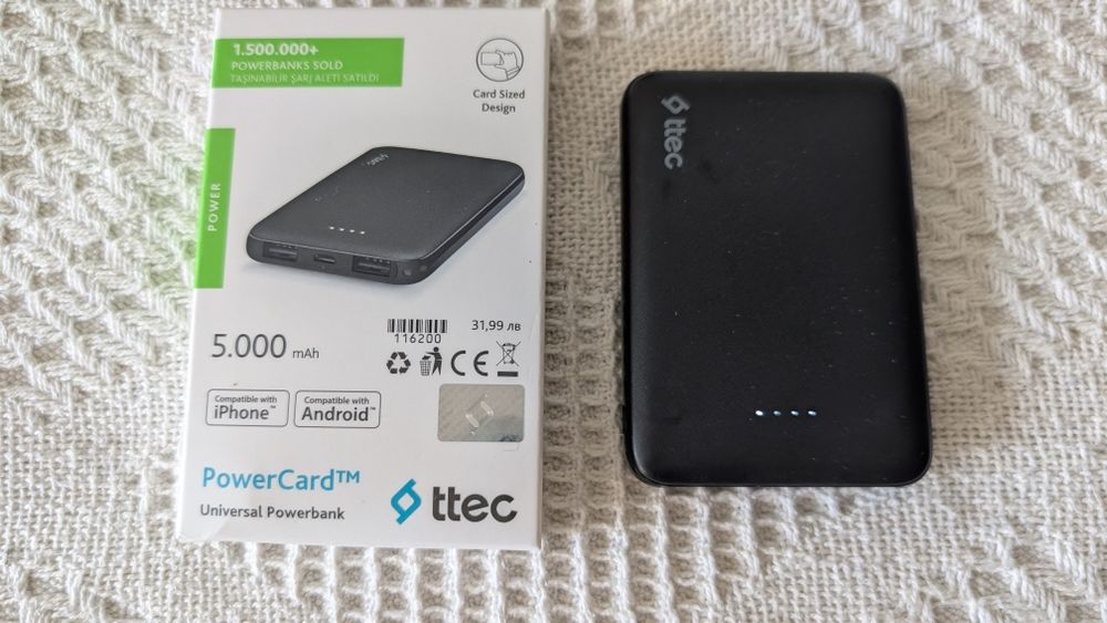 Преносима батерия с капацитет 5000 mAh