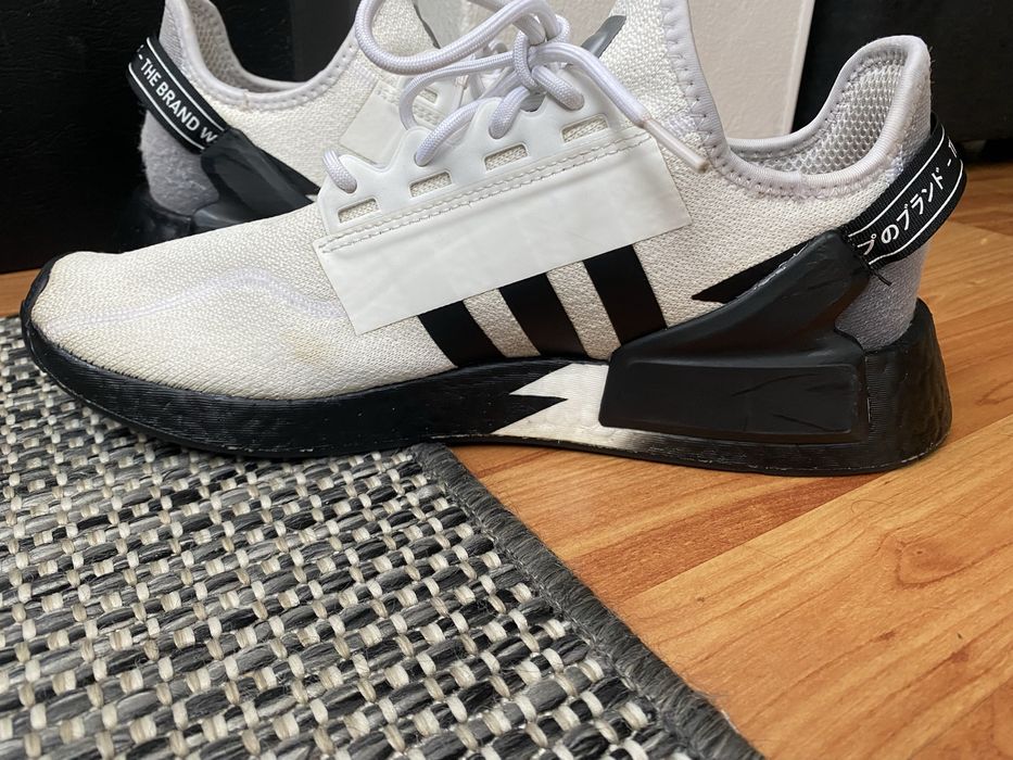 adidas originali NMD R1 V2 Cloud White mar 43/44 int 28,5 cm