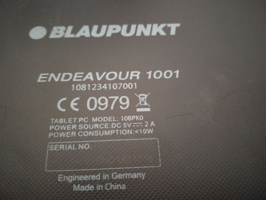 Tableta blaupunkt cu ecran fisurat