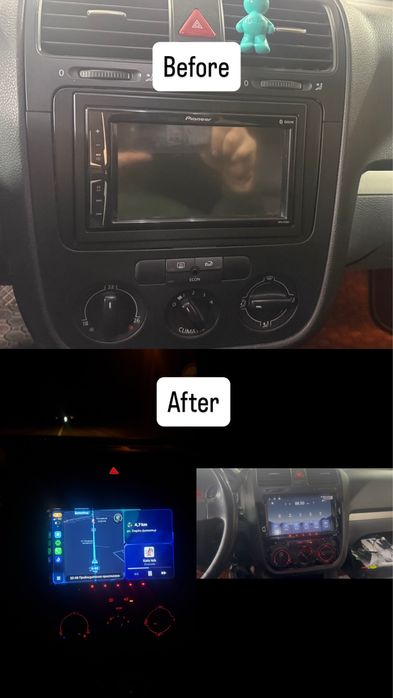 Монтаж на андроид мултимедии, камери и DVR